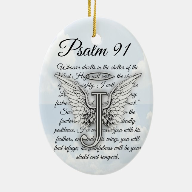 Psalm 91 keramik ornament (Hinten)