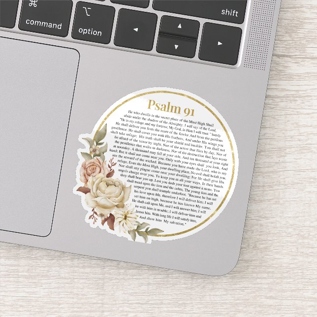 Psalm 91 NKJV Aufkleber (Detail)