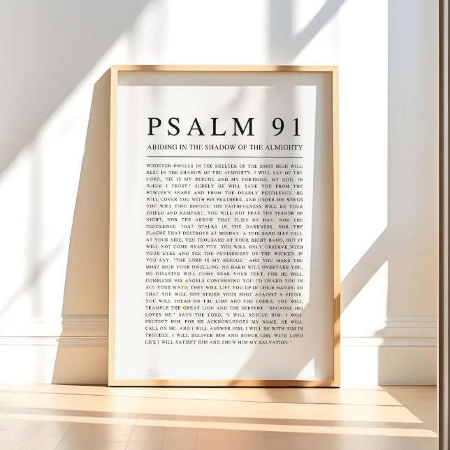 Psalm 91 NKJV Bibelverse Poster (Von Creator hochgeladen)