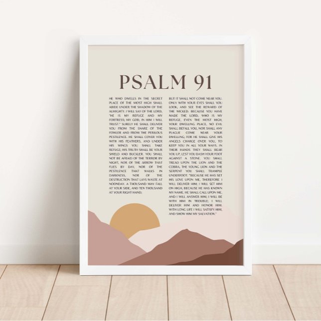 Psalm 91 NKJV Bibelverse Poster (Von Creator hochgeladen)