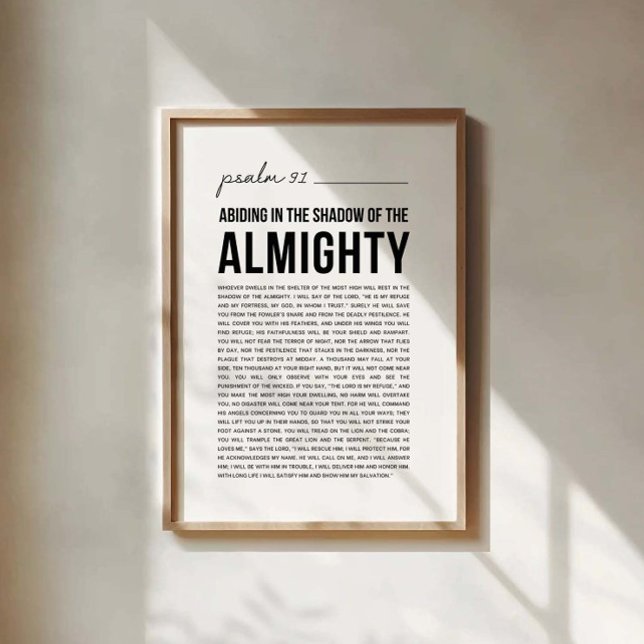 Psalm 91 NKJV Poster (Von Creator hochgeladen)