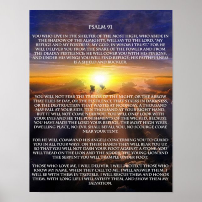 PSALM 91 POSTER (Vorne)