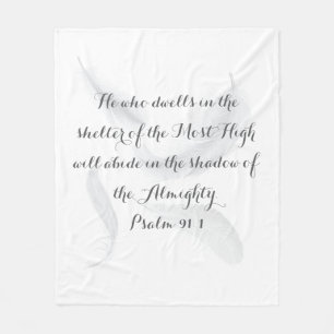 Psalm 91 Soft and Cosy Blanket Fleecedecke