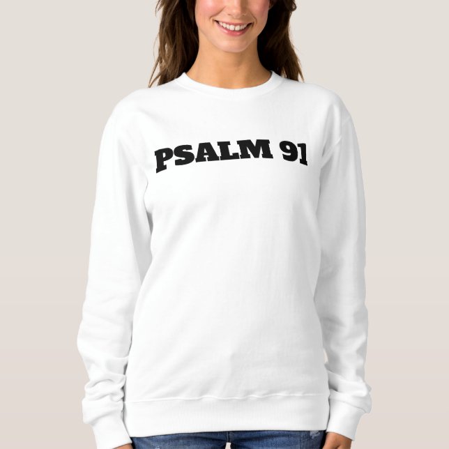 Psalm 91 Sweatshirt für Frauen (Vorderseite)