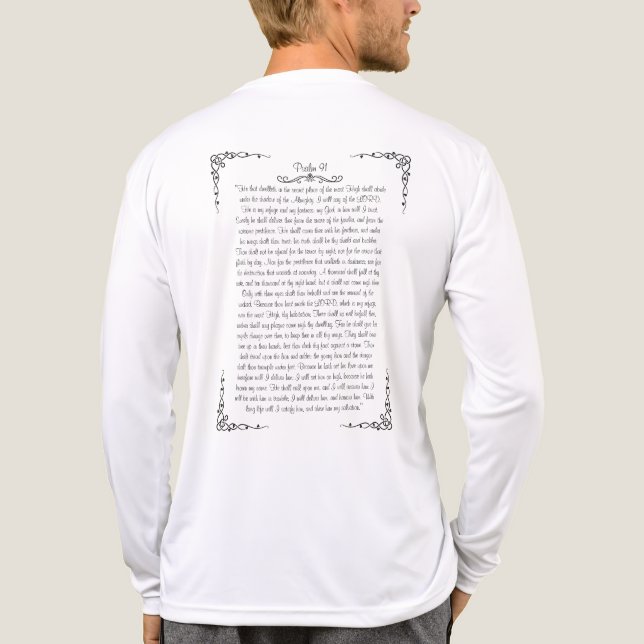 Psalm 91 Tri-Blend shirt (Rückseite)