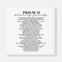 Psalm 91 über Ihre Familie Magnet