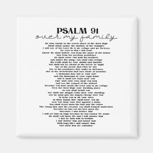 Psalm 91 über Ihre Familie Magnet