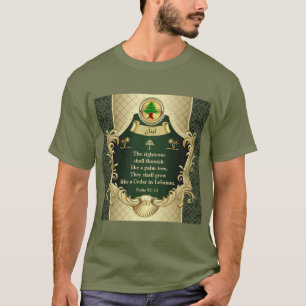 Psalm 92:12 Maronite Church Cedar of Libanon T-Shi T-Shirt