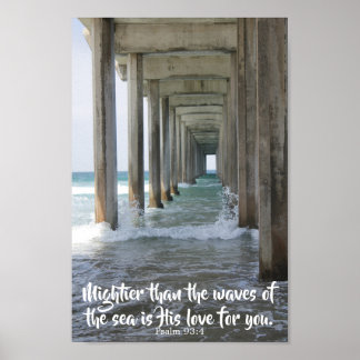 Psalm 93:4 Art Print Poster