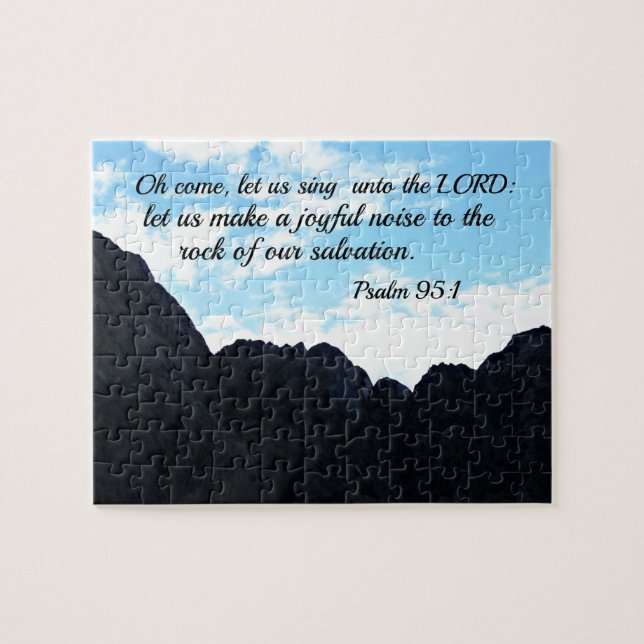 Psalm 95:1 O kommt, lass uns singen zum Herrn (Horizontal)