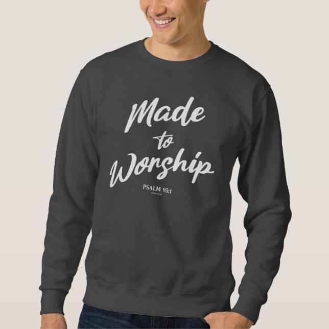 Psalm 95:1 sweatshirt (Vorderseite)