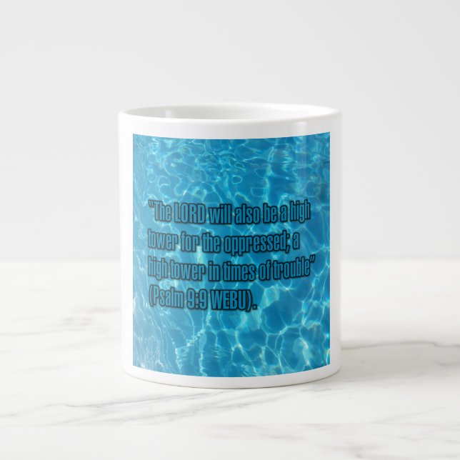 Psalm 9:9 WEBU Mug Jumbo-Tasse (Vorderseite)