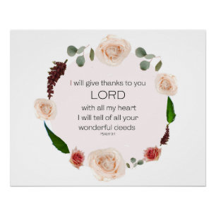 Psalm 9 poster