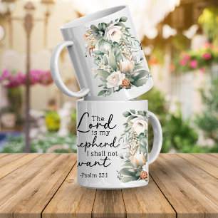 Psalm Bibelvers Blumen Tasse