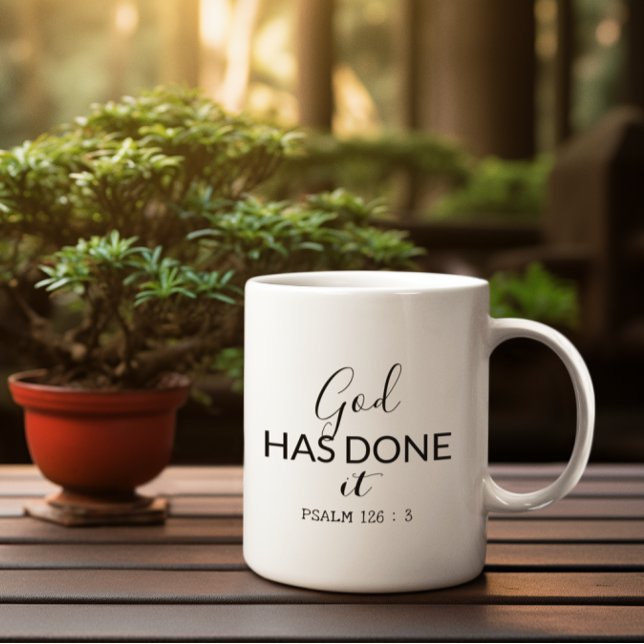 Psalm Bibelvers Christlich Kaffeetasse (This mug serves as a gentle daily reminder of faith, hope, and encouragement during your sip time.)