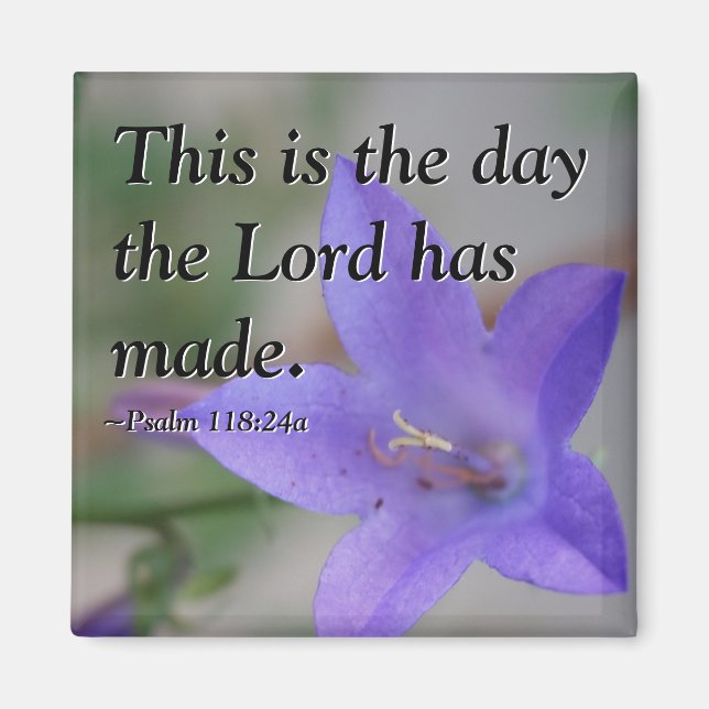 Psalm Blume Magnet (Vorne)