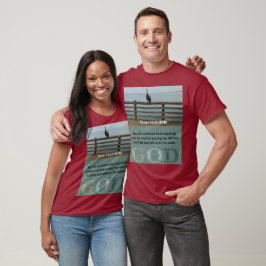 Psalm-Nachricht - Psalm 46-10 - Kurzschläfenmaroon T-Shirt