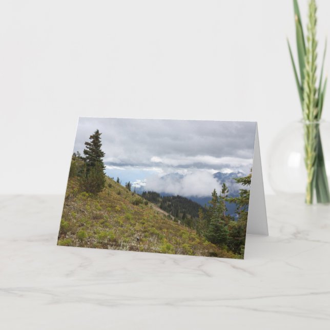 Psalm Quote Mountain Card Karte (Vorderseite)