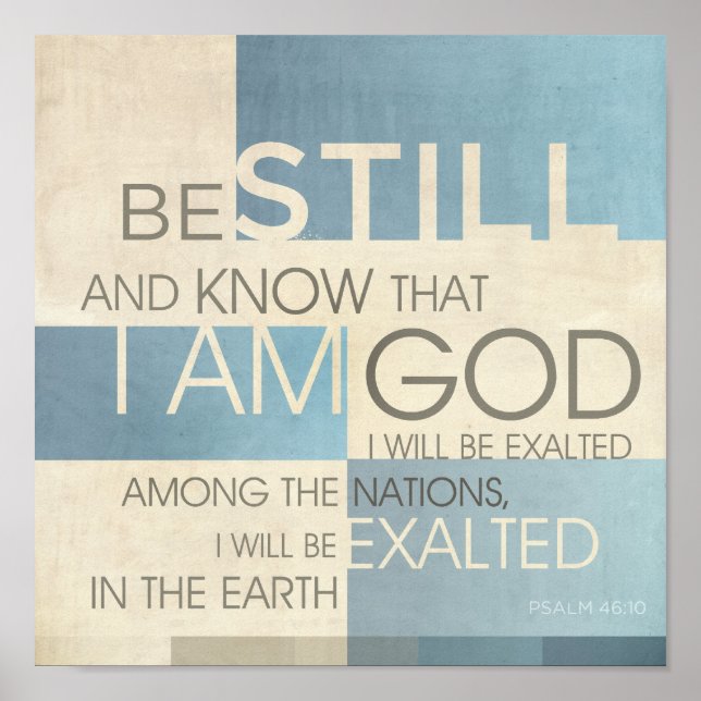 Psalm Scripture Collage II Poster (Vorne)