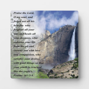 Psalmen 103:2-5 fotoplatte
