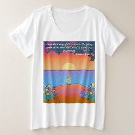 Psalmen 113:3 Christlicher T - Shirt für Frauen mi