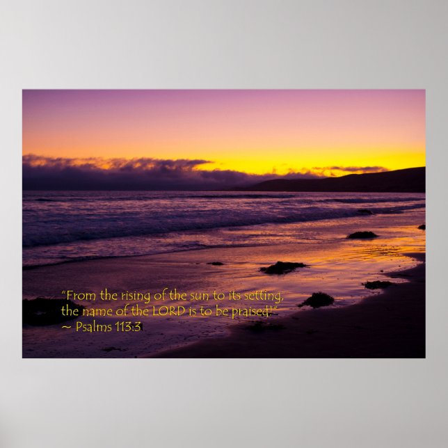 Psalmen 113:3 poster (Vorne)