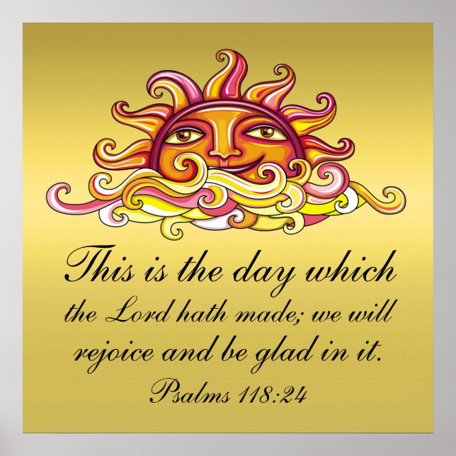 Psalmen 118:24 poster (Vorne)