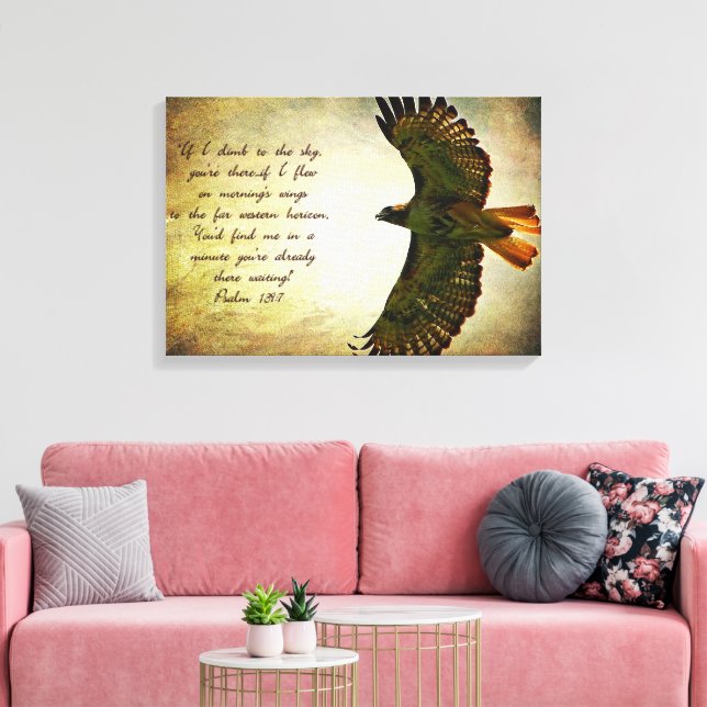 Psalmen 139:7 Inspiration Leinwanddruck (Insitu (Wohnzimmer))