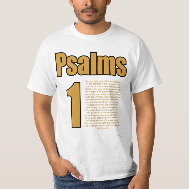 Psalmen 1 T-Shirt (Vorderseite)