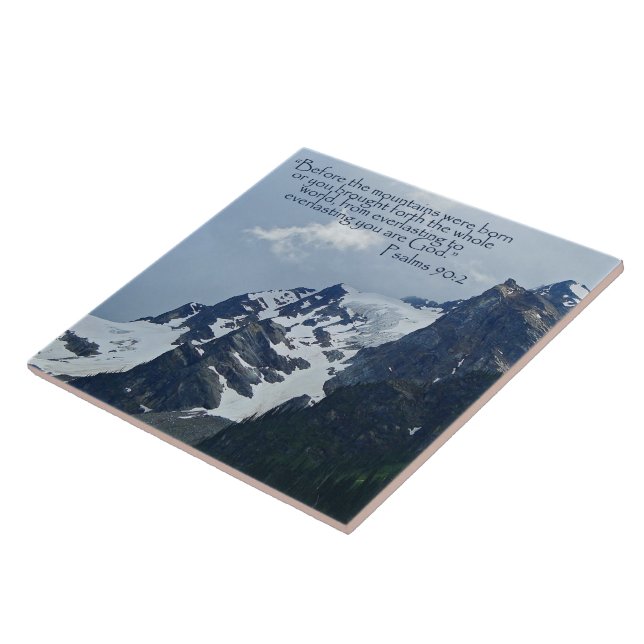 Psalmen 90:2 Rocky Mountains Inspiration Fliese (Seite)