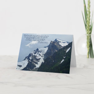 Psalmen 90:2 Rocky Mountains Inspiration Karte