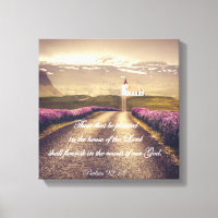 Psalmen: Im Haus des Herrn Verse gepflanzt