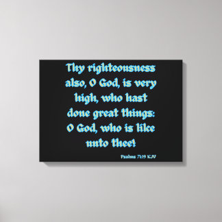 Psalms 71:19 Bibel Verse KJV Mauer Kunst Leinwanddruck