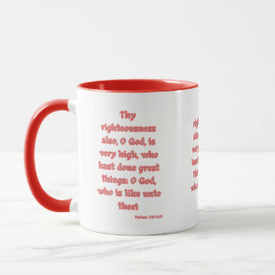 Psalms 71:19 KJV Bibelverse Zwei-Tonen-Tasse Tasse