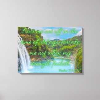 Psalms 71:9 Bibelverse KJV Mauer Kunst Leinwanddruck