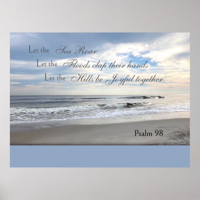 Psalms 98 Let the Sea Roar Poster (Vorne)