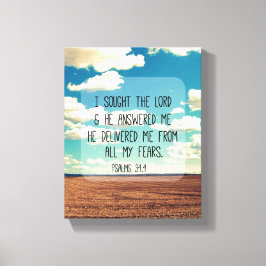 Psalms Bible Verse Leinwanddruck