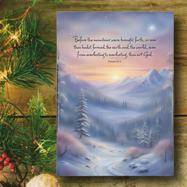 Psalms Bible Verse Winterlandschaft Weihnachten (Von Creator hochgeladen)