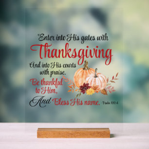 Psaume 100:4 Entre dans ses portes avec Thanksgivi