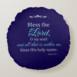 Psaume 103:1 Verset de la Bible Coussin personnali
