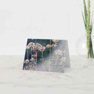 Psaume 139:16 Carte d'encouragement de rayon de so