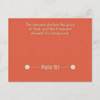 Psaume 19:1 Carte postale