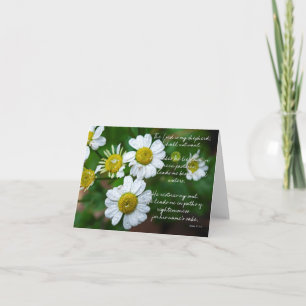 Psaume 23:1-3 Carte d'encouragement floral