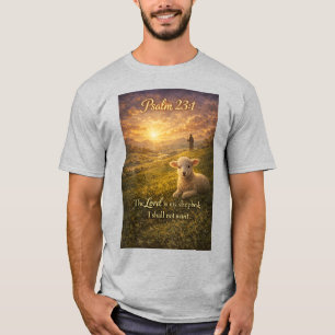 Psaume 23:1 Christian Lamb Hommes T-Shirt
