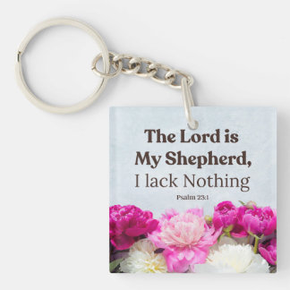 Psaume 23:1 Le Seigneur est Mon Berger Rose Floral