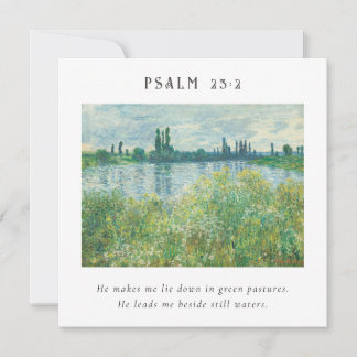 Psaume 23:2 Bible Verse Carte postale
