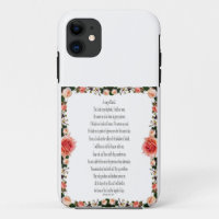Psaume 23, Chanson de David, coque iphone floral