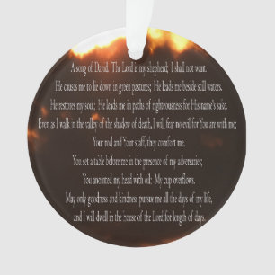 Psaume 23, Chanson pour David, Ciel de feu, Orneme