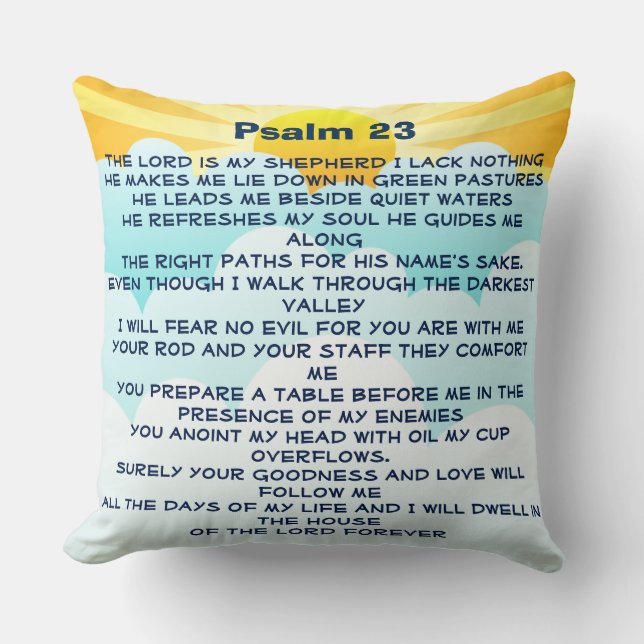 Psaume 23 coussin (Recto)