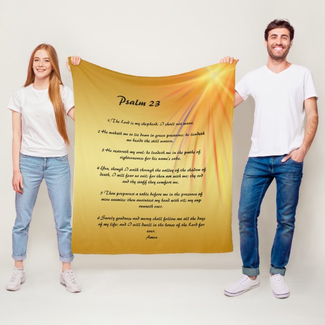 Psaume 23 couverture en toison (En situation)
